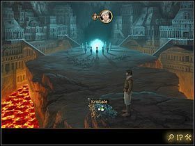 To wystarczy, by Fenton mógł przedostać się na wielką skalną półkę i zauważyć w dole przywiązaną do słupa Kim - Rozdział VII - Serce świata (1) | Opis przejścia Lost Horizon - Lost Horizon - poradnik do gry