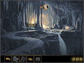 Jako Fenton zabierz stamtąd kostkę z wyżłobionym przez wodę wgłębieniem, czyli kamienną czarę - Rozdział VII - Serce świata (3) | Opis przejścia Lost Horizon - Lost Horizon - poradnik do gry