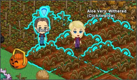 Czy ta piękna pani zaakceptuje pomoc tego pięknego pana? - Więdniecie roślin | Zarządzamy farmą FarmVille - FarmVille - poradnik do gry