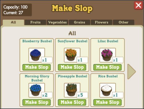 Paszę da się zrobić nawet z ananasów - Chlewik | Budynki w FarmVille - FarmVille - poradnik do gry