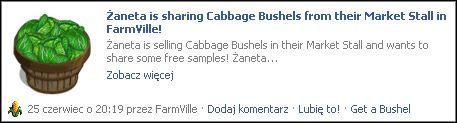 Przykład wpisu na tablicy - Wymiana towarów | Inne | FarmVille - FarmVille - poradnik do gry