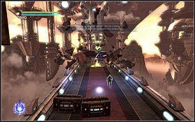 Podczas przebiegania przez długi most pojawi się kanonierka Nemezis - Cato Neimoidia - Wschodni Łuk | Opis przejścia - Star Wars: The Force Unleashed II - poradnik do gry