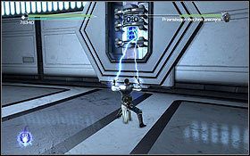Dopiero kiedy machina padnie, zacznij okładać ją mieczem - Zbawienie - Na pokładzie Zbawienia (2) | Opis przejścia - Star Wars: The Force Unleashed II - poradnik do gry