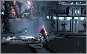 Kiedy włożysz bezpieczniki ponownie zacznij atakować machinę Błyskawicami - Zbawienie - Na pokładzie Zbawienia (2) | Opis przejścia - Star Wars: The Force Unleashed II - poradnik do gry