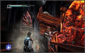 Kiedy ponownie znajdziesz się w strefie, przez którą przechodziła przerażająca machina krocząca zacznij obniżać Mocą platformy i jak najszybciej likwiduj snajperów poprzez rzut mieczem - Zbawienie - Bitwa o Zbawienie | Opis przejścia - Star Wars: The Force Unleashed II - poradnik do gry