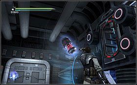 Kiedy dotrzesz do pierwszego działa wyciągnij z niego bezpiecznik i umieść go w drzwiach - Zbawienie - Bitwa o Zbawienie | Opis przejścia - Star Wars: The Force Unleashed II - poradnik do gry