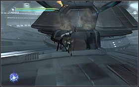 Po przejściu kilku sal i korytarzy dotrzesz do zniszczonego mostu - Kamino - Powrót | Opis przejścia | Star Wars The Force Unleashed II - Star Wars: The Force Unleashed II - poradnik do gry