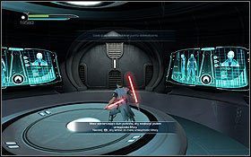 Po wskoczeniu w szyb wentylacyjny znajdujący się za wielkimi turbinami, które musiałeś na chwilę zatrzymać - Kamino - Ucieczka | Ukryte holocrony | Star Wars The Force Unleashed II - Star Wars: The Force Unleashed II - poradnik do gry