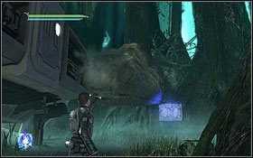Obejdź statek, a zobaczysz duży kamień - Dagobah | Ukryte holocrony | Star Wars The Force Unleashed II - Star Wars: The Force Unleashed II - poradnik do gry