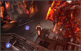 Kiedy po raz pierwszy znajdziesz się w korytarzu zniszczonym przez Przerażającą Machinę Kroczącą, zaraz na pierwszej kładce spójrz pod nogi - Zbawienie - Na pokładzie Zbawienia | Ukryte holocrony - Star Wars: The Force Unleashed II - poradnik do gry