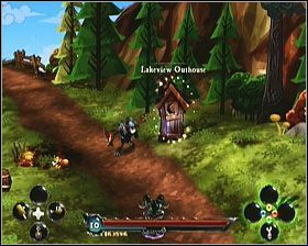 #2: Lakeview Outhouse - Wychodki (1) | Wychodki, kamienie runiczne i osiągnięcia | DeathSpank - DeathSpank - poradnik do gry