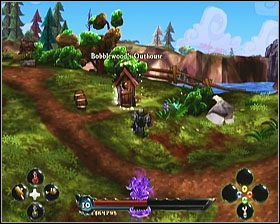 #9:Booblewoods Outhouse - Wychodki (1) | Wychodki, kamienie runiczne i osiągnięcia | DeathSpank - DeathSpank - poradnik do gry