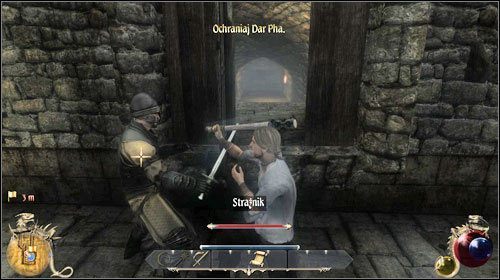 W starej bibliotece alchemika (M40:5) znajdziesz drugi teleporter - Zadania główne - Prolog - Ucieczka z więzienia | Zadania główne - Prolog i Rozdział 1 - Two Worlds II - poradnik do gry