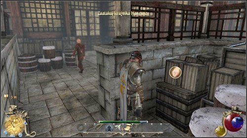 Kiedy dotrzesz pod siedzibę Mangano (M23:14) zorientujesz się, że drzwi są zamknięte - W paszczę Lwa; Sammy Byk | Zadania główne Two Worlds II - Rozdział 2 - Two Worlds II - poradnik do gry