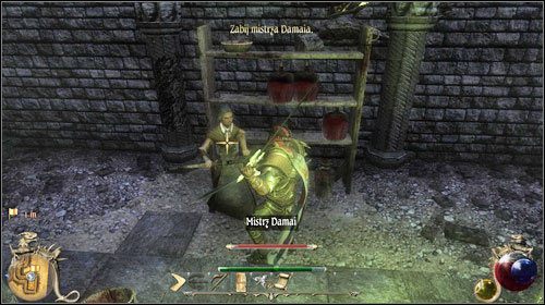 Po dotarciu na miejsce, Eric będzie na Ciebie czekał w swoim laboratorium (M26:1) - Widzę, więc jestem; Cienie przeszłości; W drodze na bagna | Zadania główne - Rozdział 2 - Two Worlds II - poradnik do gry