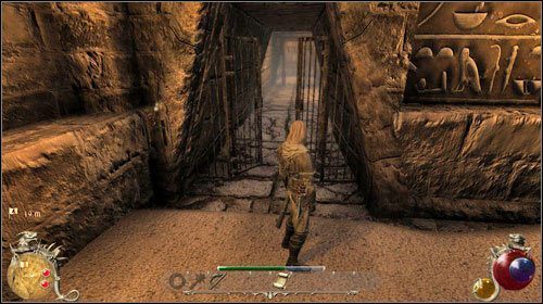 Wewnątrz świątyni czyhają na Ciebie kamienni wartownicy - posągi, które ożyją kiedy się do nich zbliżysz - Łza Maliel | Zadania Two Worlds II - Hatmandor - Two Worlds II - poradnik do gry