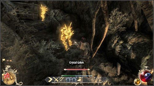 Kiedy tylko wejdziesz do kopalni zadanie się aktywuje - Zbezczeszczona kaplica; Kryształowy szał; Słodka zemsta | Zadania - Hatmandor - Two Worlds II - poradnik do gry