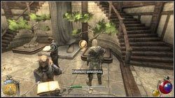 Uniwersytet (M23:6), hol główny - tuż przy schodach i posągu na dole - Ślad w dokumentach | Zadania Two Worlds II - Nowe Ashos - Two Worlds II - poradnik do gry