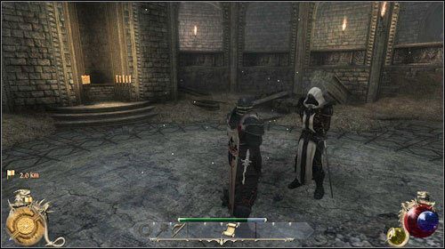 Skieruj się do trzeciej i ostatniej próby (M31:6) - próby inteligencji - Ostatnia krucjata | Zadania Two Worlds II - Gardziele - Two Worlds II - poradnik do gry