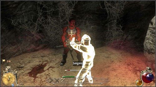 Kiedy przyprowadzisz Azhara do budynku gildii w zadaniu [Łowy ] spróbujesz sprostać raz jeszcze potworowi w Sali Pamięci - Przeklęta krew; Plażowicze | Zadania Two Worlds II - Gildia wojowników - Two Worlds II - poradnik do gry