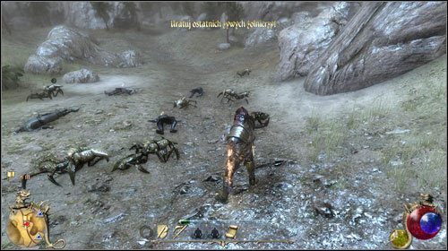 Na placu targowym (M20:28) przez przypadek podsłuchasz rozmowę kupców o skradzionych zwłokach - Spekulanci; Skradzione zwłoki; Niebezpieczne stworzenia | Zadania - Gildia kupców - Two Worlds II - poradnik do gry