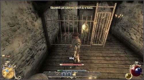 Wejdź do domku obok - wytrychem otwórz drzwi - Spekulanci; Skradzione zwłoki; Niebezpieczne stworzenia | Zadania - Gildia kupców - Two Worlds II - poradnik do gry