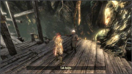 Po przejściu przez drzwi nie natrafisz już na żadne niebezpieczeństwo, biegnij cały czas przed siebie, aż trafisz na Jazida - Pożywna dieta | Zadania Two Worlds II - Gildia kupców - Two Worlds II - poradnik do gry