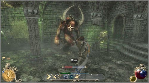 Na samym końcu piwnicy znajdziesz olbrzymiego czarta - Bagaż emocjonalny; Ojcowski warsztat; Przenieś szczątki | Zadania - Gildia kupców - Two Worlds II - poradnik do gry