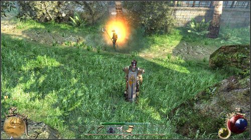 Tajemniczy zleceniodawca chce, abyś przetestował nowe bomby - Myto dla duchów; Bum! | Zadania Two Worlds II - Gildia złodziei - Two Worlds II - poradnik do gry