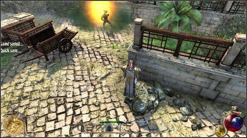 Ostatni strażnik wymaga jeszcze większych umiejętności i szybszego działania - Myto dla duchów; Bum! | Zadania Two Worlds II - Gildia złodziei - Two Worlds II - poradnik do gry