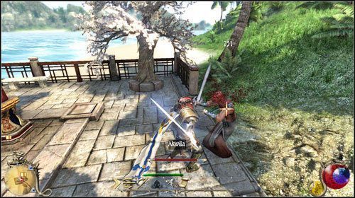 Bardzo proste zlecenie polegające na zabiciu mężczyzny o imieniu Akwila - Głowa Akwili; Egzekucja | Zadania Two Worlds II - Gildia złodziei - Two Worlds II - poradnik do gry