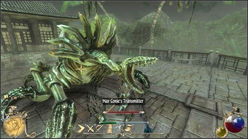 Zostaje odblokowane zadanie [Zły wpływ ] - Skrzynia brata; Kościana różdżka; Telepatyczny przesyłacz | Zadania - Gildia magów - Two Worlds II - poradnik do gry