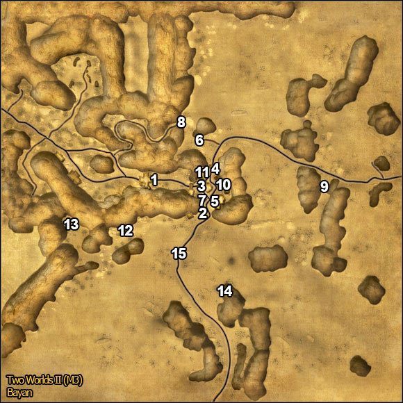 1 - Bayan | Mapy | Opis przejścia Two Worlds II - Two Worlds II - poradnik do gry