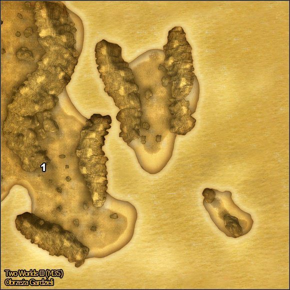 1 - Obrzeża Gardzieli | Mapy | Opis przejścia Two Worlds II - Two Worlds II - poradnik do gry