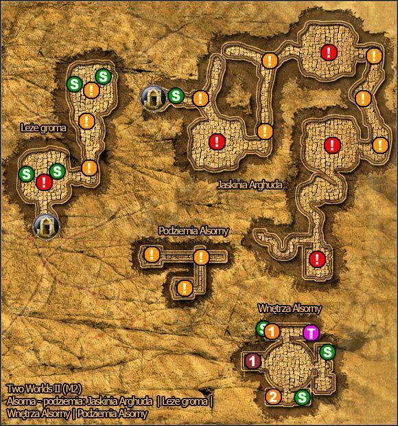 1 - Alsorna | Mapy | Atlas świata w Two Worlds II - Two Worlds II - poradnik do gry