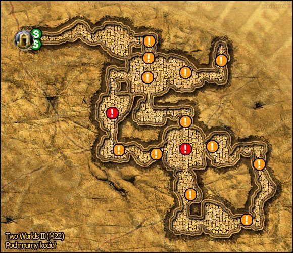 2 - Sawanna - część południowo-wschodnia | Mapy | Atlas świata w Two Worlds II - Two Worlds II - poradnik do gry