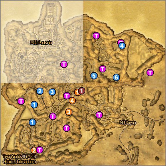 1 - Okolice Hatmandoru | Mapy | Atlas świata Two Worlds II - Two Worlds II - poradnik do gry