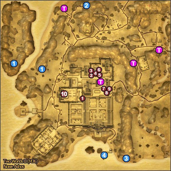 1 - Nowe Ashos | Mapy | Atlas świata Two Worlds II - Two Worlds II - poradnik do gry