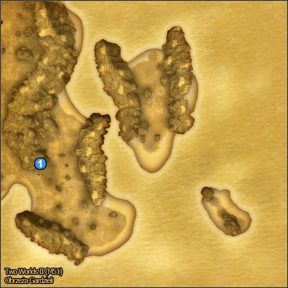 1 - Obrzeża Gardzieli | Mapy | Atlas świata Two Worlds II - Two Worlds II - poradnik do gry