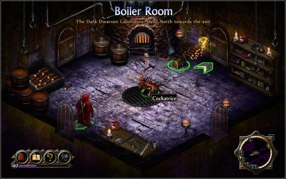 Podczas eksploracji na górze ekranu zawsze znajduje się nazwa danej lokacji, a pod nią aktualny cel (ten możesz zmieniać w odpowiednim panelu) - Eksploracja | Informacje podstawowe Puzzle Quest 2 - Puzzle Quest 2 - poradnik do gry