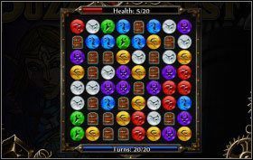 Na planszy początkowo znajdują się tylko kamienie pięciu kolorów many - Minigry | Informacje podstawowe Puzzle Quest 2 - Puzzle Quest 2 - poradnik do gry
