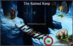 Udaj się następnie poprzez portal do Yeti Cave [B19] (jeżeli wykonałeś zadanie poboczne, w innym przypadku skorzystaj z portalu The Bell Tower [B1] - The Ice Caves - zadania główne (2) | Opis przejścia | Puzzle Quest 2 - Puzzle Quest 2 - poradnik do gry