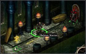 W Grand Tomb [D27] pokonaj Wraith pilnującą skrzyni i weź skarb, a następnie skieruj się dalej na południe - The Catacombs - zadania główne (1) | Opis przejścia | Puzzle Quest 2 - Puzzle Quest 2 - poradnik do gry