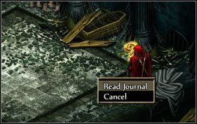 W Pauper Pit [D45] pokonaj Vampire i podobnie jak poprzednio skieruj swoją uwagę na zaznaczony obszar na wschodzie pomieszczenia - kliknij na nim i wybierz Search room - The Catacombs - zadania główne (2) | Opis przejścia | Puzzle Quest 2 - Puzzle Quest 2 - poradnik do gry