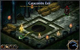 Skieruj się do Necromancers Circle [D65] by z pomocą portalu dostać się jak najbliżej Catacombs of Skulls [D29] i dotrzeć tam na pieszo - The Catacombs - zadania główne (3) | Opis przejścia | Puzzle Quest 2 - Puzzle Quest 2 - poradnik do gry
