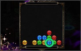 Kolej na niebieski który przesuń do góry, a wskazany drugi niebieski także do góry - The Catacombs - zadania poboczne (1) | Opis przejścia | Puzzle Quest 2 - Puzzle Quest 2 - poradnik do gry