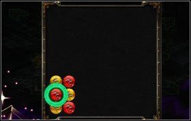 Pozostanie ci tylko skierować żółty kamień many w prawo, a następnie wskazany czerwony również w prawo - The Catacombs - zadania poboczne (1) | Opis przejścia | Puzzle Quest 2 - Puzzle Quest 2 - poradnik do gry