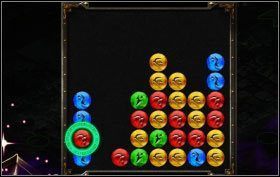 Skieruj czerwony kamień many w dół, a po zniknięciu trzech czerwonych skieruj kolejny zaznaczony czerwony w dół - The Catacombs - zadania poboczne (2) | Opis przejścia | Puzzle Quest 2 - Puzzle Quest 2 - poradnik do gry