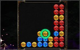 Zaznaczony czerwony przesuń w górę, a żółty w prawo - The Catacombs - zadania poboczne (2) | Opis przejścia | Puzzle Quest 2 - Puzzle Quest 2 - poradnik do gry