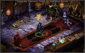 W Hallway [E63] pokonaj stojącego ci na drodze Impa i skieruj się przez Boiler Room [E2] i Hallway [E3] do Entrance Hall [E4] - Dark Dwarven Laboratory - zadania główne (2) | Opis przejścia | Puzzle Quest 2 - Puzzle Quest 2 - poradnik do gry